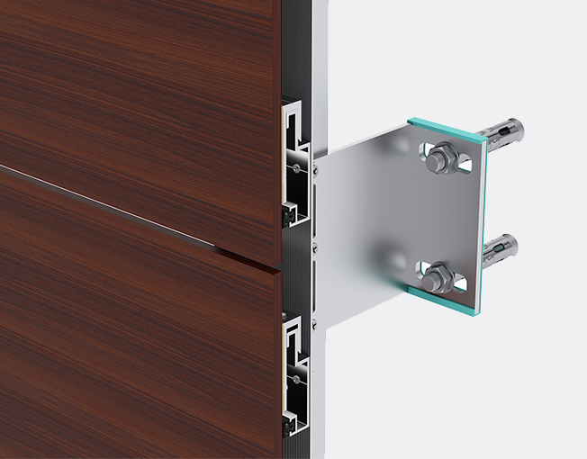 Compact Laminat Hidden Screw Facade System Profiles